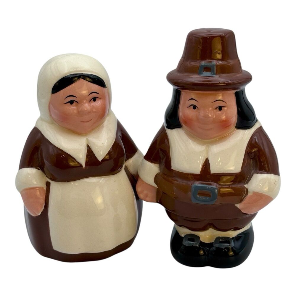 Pilgrim Set Salt And Pepper Shakers Publix 2003 4in